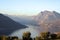 An suggestive view of Lake Iseo at sunset