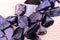 Sugilite jewel stones heap up
