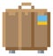 Suitcase Brief Case Pixel 8 Bit Game Art Icon