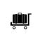 suitcase, cargo, luggage icon. Simple glyph vector of universal set icons for UI and UX, website or mobile application