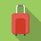 Suitcase colored flat icon