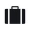 Suitcase icon, flat design style, vector illustration. Luggage symbol