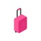 Suitcase Icon Isometric Luggage Isolated Travel Concept