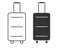 Suitcase icon. Travel bag symbol. Sign baggage vector