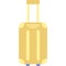 Suitcase luggage bag vector, travel flat icon