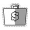 suitcase money business element shadow
