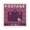 suitcase postage stamp