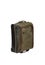 Suitcase with telescopic handle and on wheels isolate on white back. Baggage on a travel or business trip