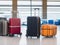 suitcase for travel at the airport before departure for vacation artificial intelligence