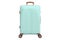 Suitcase travel blue luggage for travel , front view