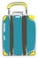 Suitcase traveler vector or color illustration