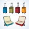 Suitcase. Vector drawing