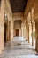 Suite of columns inside the Palacio de los Leones, Alhambra Spain