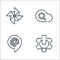 suite line icons. linear set. quality vector line set such as admin, cloud