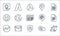 Suite line icons. linear set. quality vector line set such as app, work, cloud, gmail, admin, maps, adwords