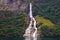 The Suitor, a waterfall in Geiranger Fjord, Norway, opposite to The Seven Sisters Waterfall