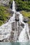 The Suitor, a waterfall in Geiranger Fjord, Norway, opposite to The Seven Sisters Waterfall