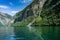 Suitor Waterfall over Geirangerfjord in the summer, Sunnmore More og Romsdal in Norway