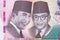 Sukarno and Hatta a portraits from Indonesian money