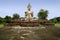 Sukhothai buddha statue temple ruins thailand