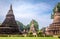 Sukhothai historical park, the old town of Thailand,Mahatat Temple