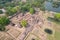 Sukhothai Historical Park in Sukhothai, Thailand. Aerial view