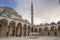 Sulaimanya mosque` yard, arches, domes, minarets interior Islamic architecture