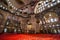 Suleymaniye Camii Mosque interior, inner architecture of a moschee in Istanbul, Turkey