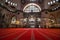 Suleymaniye Camii Mosque interior, inner architecture of a moschee in Istanbul, Turkey