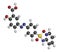 Sulfasalazine drug molecule. Used in treatment of rheumatoid arthritis and inflammatory bowel disease Crohn`s disease and.