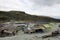 Sulfur mine and mining industry, vulcano Purace, near Popayan, Colombia