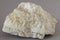 Sulfur mineral on gray background