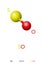 Sulfur monoxide, SO, molecule model and chemical formula