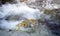 Sulfur at the Solfatara crater, Pozzuoli, Naples, Italy