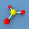 Sulfur trioxide molecule
