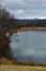 Sullivan Dam watershed in Horseheads New York during Autumn