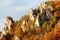 Sulov Rocks in Autumn, Strazov Mountains, Slovakia