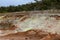 The Sulphur banks can be found walking along the boardwalk in Volcanoes National Park