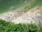 Sulphuric mines in the valley in Fuji-Hakone park