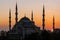 The Sultan Ahmed Mosque in Istanbul