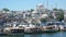 Sultan Ahmet mosque above, boats selling nostalgic fish and bread below