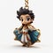 Sultan-inspired Prince George Keychain With Playful Character Design