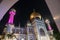 Sultan Masjid church at night in Haji Lane, Bugis, Singapore