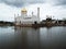 Sultan Omar Ali Saifuddin Mosque next to a lake in Brunei