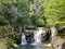 Sum Falls in the Vintgar Gorge or Bled Gorge - Bled, Slovenia Triglav National Park - Der Wasserfall Sum am Ende der Vintgar