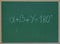 The sum of the interior angles in each triangle is 180 degrees,