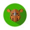 Sumatran rhinoceros icon on white background. Sumatran rhinoceros logo. vector illustration
