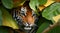 Sumatran Tiger in the jungle