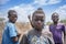 SUMBE/ANGOLA - 28OCT2017 - Portrait of rural African boys smiling.