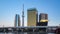 Sumida River with landmark buildings in Tokyo city, Japan